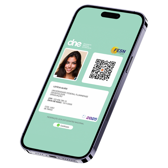 Aplicativo da Carteira de Estudante Digital no Celular