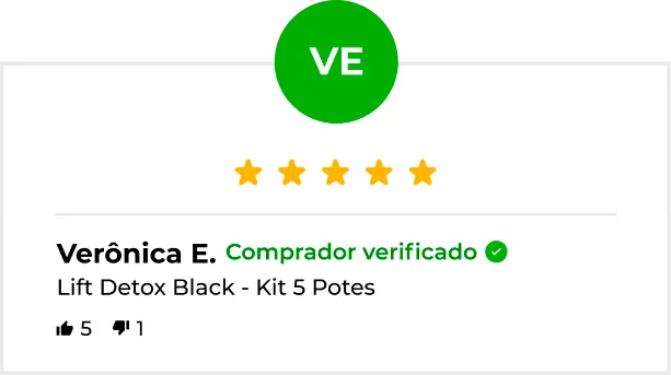 Depoimento Cliente 3 Lift Detox Black