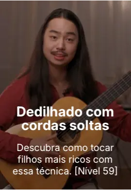 Aula sobre Dedilhado com Cordas Soltas