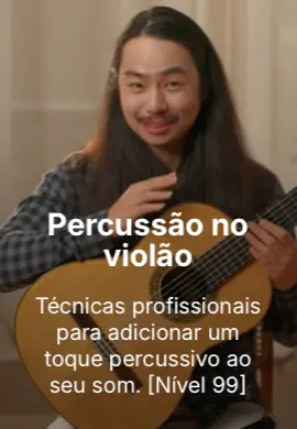 Aula sobre Percussão no Violão