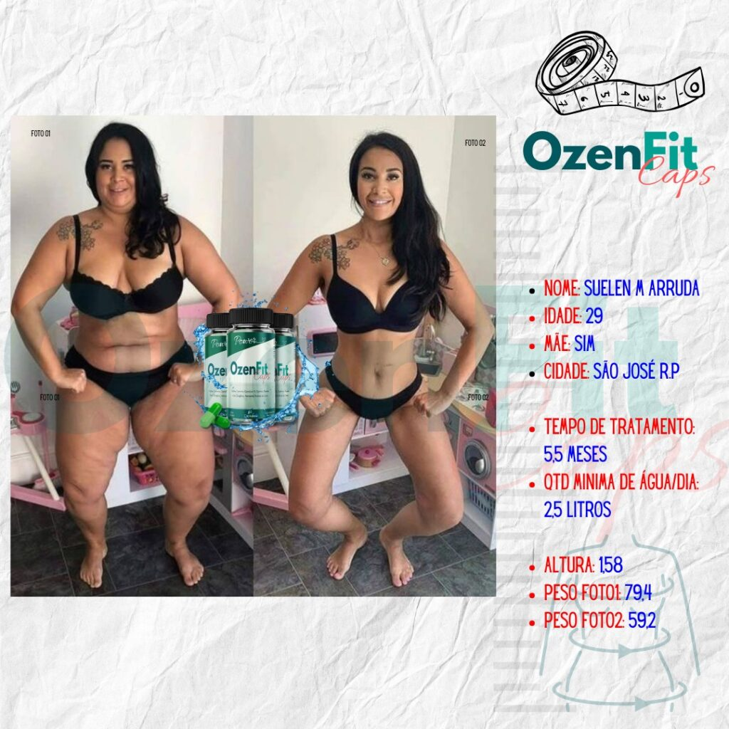 Resultado antes e depois do Ozenfit
