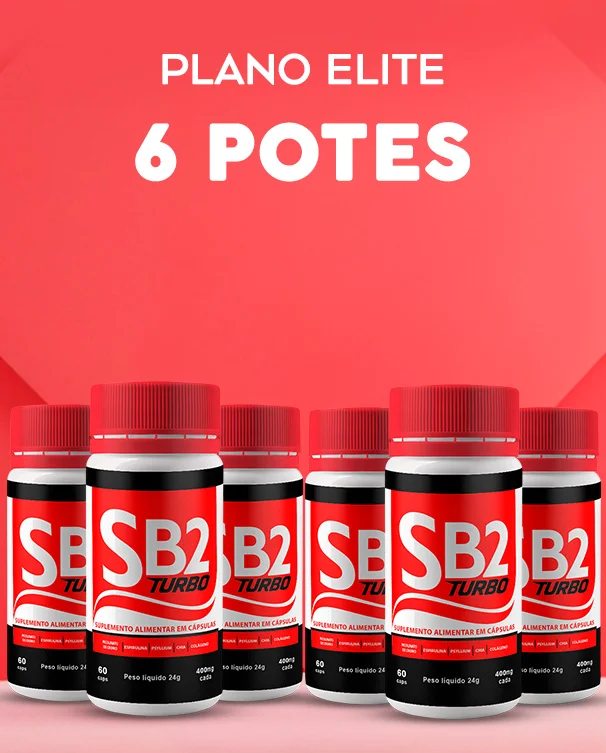 Oferta de 6 potes do SB2 Turbo - Tratamento completo