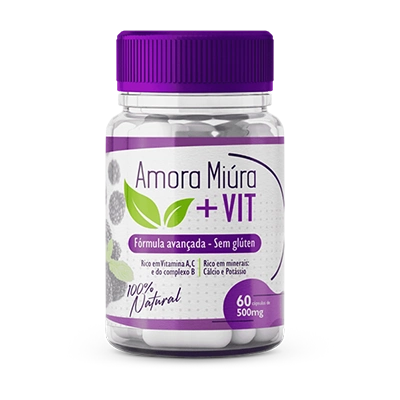 1 pote do suplemento Amora Miúra + VIT