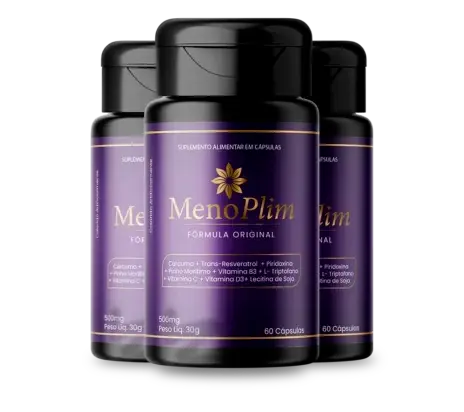 3 frascos do suplemento MenoPlim