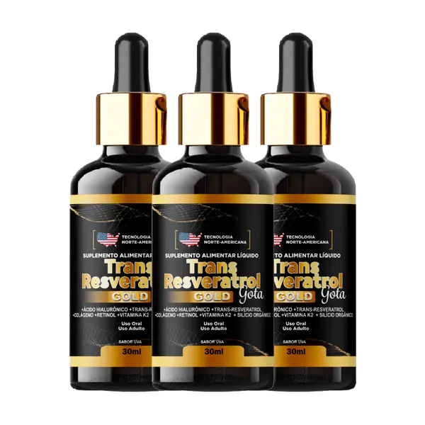 Oferta com 3 frascos de Trans Resveratrol Gotas